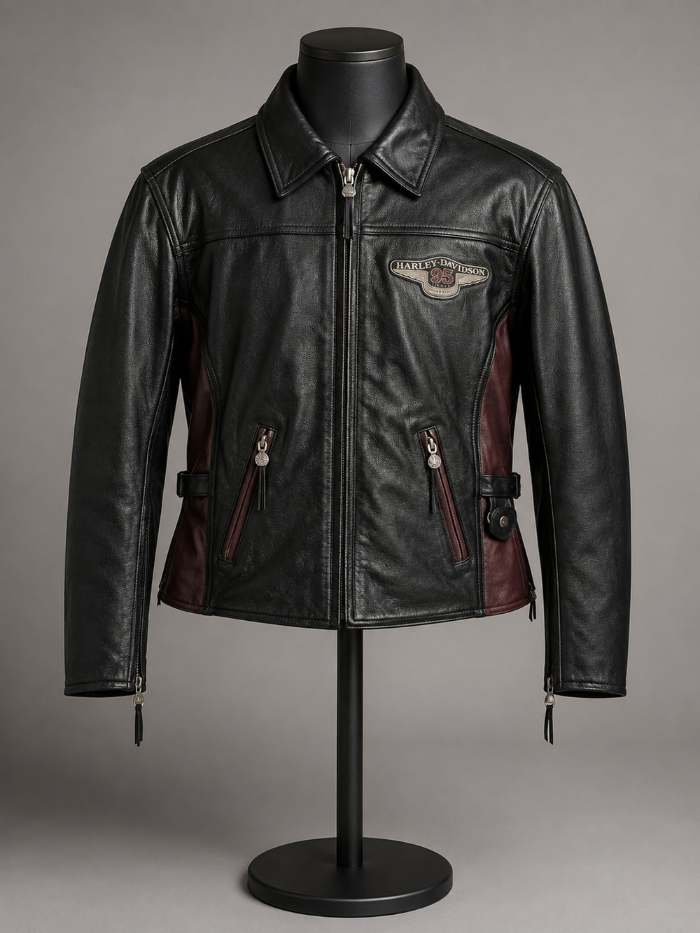 Rare Vintage 1998 Harley-Davidson 95th Anniversary Women's XL Leather Jacket